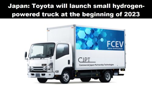Japan: Toyota komt begin 2023 met kleine vrachtauto op waterstof
