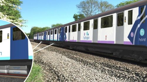 Treinenbouwer en brandstofcel-specialist werken samen aan waterstoftrein