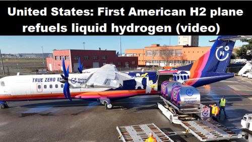 Verenigde Staten: eerste Amerikaanse waterstofvliegtuig tankt vloeibare H2 (video)