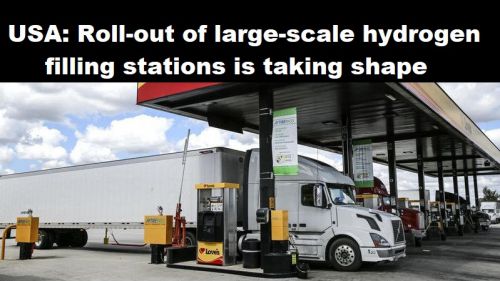 USA: Uitrol grootschalige waterstof-tankstations krijgt steeds meer vorm