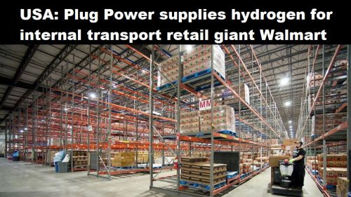 USA: Plug Power levert waterstof voor intern transport retailgigant Walmart