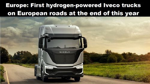 Europa: eerste Iveco vrachtauto’s op waterstof eind dit jaar op de Europese wegen