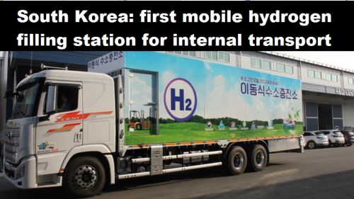 Zuid-Korea: eerste mobiele waterstoftankstation voor intern transport