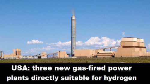 USA: drie nieuwe gascentrales direct geschikt voor waterstof