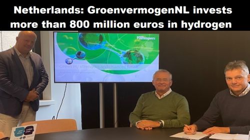 Nederland: GroenvermogenNL investeert ruim 800 miljoen in waterstof