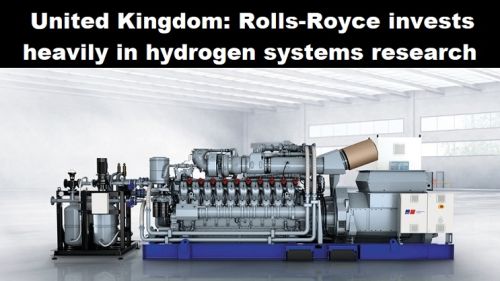 Verenigd Koninkrijk: Rolls-Royce investeert fors in onderzoek naar waterstof-systemen