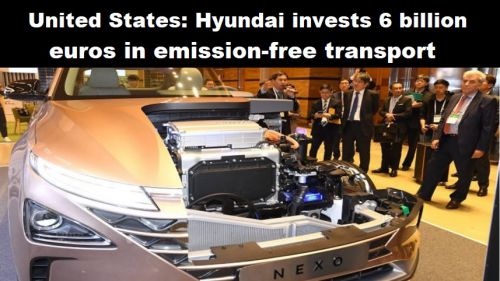 Verenigde Staten: Hyundai investeert 6 miljard euro emissievrij vervoer