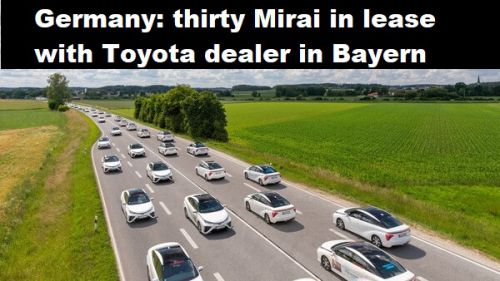 Duitsland: dertig Mirai’s in de lease bij Toyota-dealer in Bayern