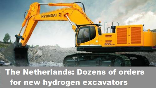 Nederland: Tientallen bestellingen voor nieuwe graafmachines op waterstof