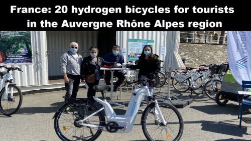 Frankrijk: 20 waterstoffietsen voor toeristen in de regio Auvergne Rhône Alpes