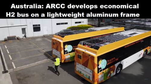 Australië: ARCC ontwikkelt zuinige H2-bus op lichtgewicht aluminium frame