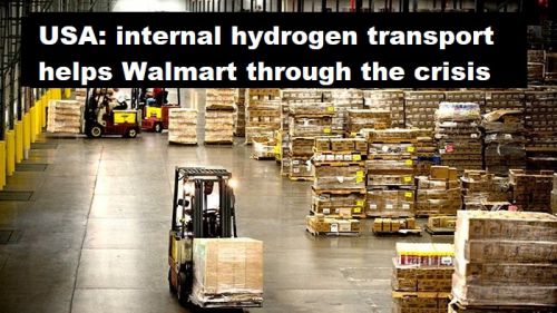 Verenigde Staten: intern transport op waterstof helpt Walmart de crisis door