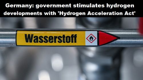 Duitsland: overheid stimuleer waterstofontwikkelingen met ‘Wet Versnelling Waterstof’