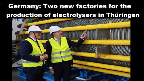 Duitsland: twee nieuwe fabrieken voor de productie van electrolysers in Thüringen