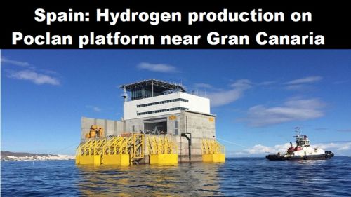 Spanje: waterstofproductie op Poclan-platform bij de Gran Canaria