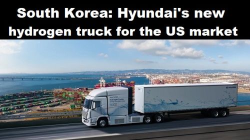 Zuid-Korea: nieuwe waterstoftruck van Hyundai voor de Amerikaanse markt