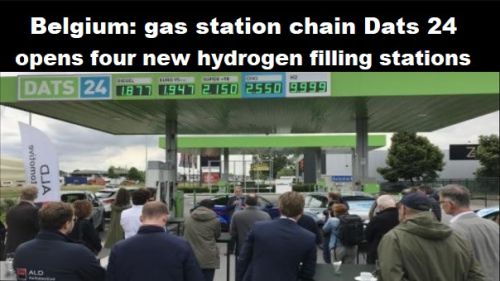 België: tankstation-keten Dats 24 opent vier nieuwe waterstoftankstations