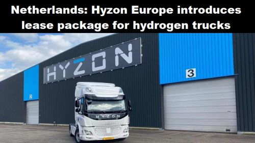 Nederland: Hyzon Europe introduceert leasepakket voor waterstoftrucks