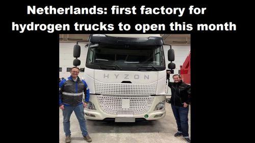 Nederland: eerste fabriek voor vrachtauto’s op waterstof gaat deze maand open