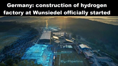 Duitsland: bouw van waterstoffabriek bij Wunsiedel officieel van start