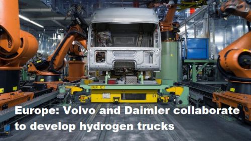 Europa: Volvo en Daimler werken samen bij ontwikkeling waterstoftrucks