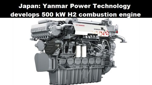 Japan: Yanmar Power Technology ontwikkelt H2-verbrandingsmotor van 500 kW