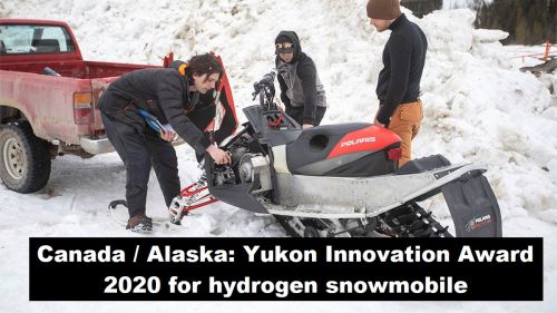 Canada / Alaska: Yukon Innovatieprijs 2020 voor sneeuwscooter op waterstof