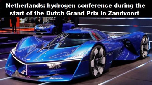 Nederland: waterstofconferentie tijdens start Dutch Grand Prix in Zandvoort