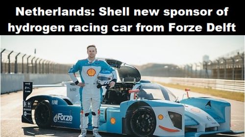 Nederland: Shell nieuwe sponsor van raceauto op waterstof van Forze Delft