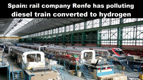 Spanje: spoorbedrijf Renfe laat vervuilende dieseltrein ombouwen naar waterstof