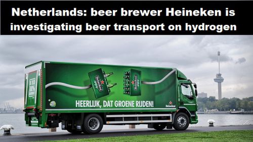 Nederland: bierbrouwer Heineken onderzoekt biertransport op waterstof