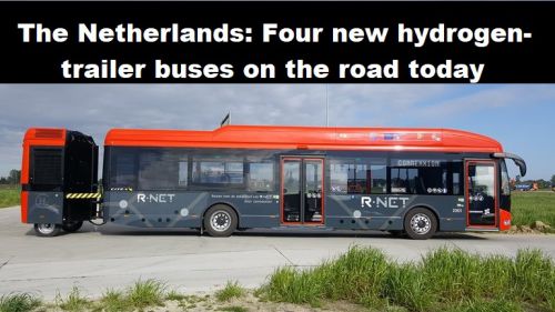 Nederland: Vier nieuwe bussen met waterstof-aanhanger vandaag op de weg