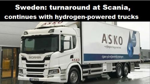 Zweden: ommezwaai bij Scania, toch verder met vrachtauto’s op waterstof