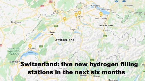 Zwitserland: komende half jaar vijf nieuwe waterstof tankstations