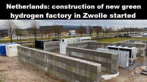 Nederland: bouw van nieuwe fabriek voor groene waterstof in Zwolle gestart