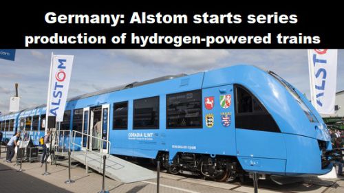 Duitsland: Alstom begint met serieproductie van treinen op waterstof