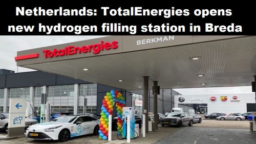 Nederland: TotalEnergies opent nieuw waterstoftankstation in Breda