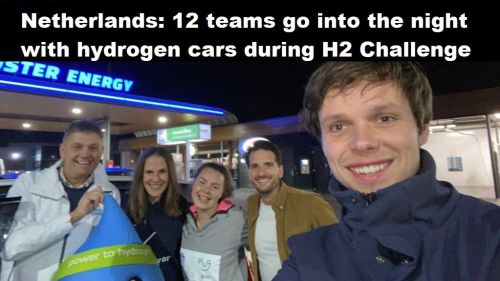 Nederland: 12 teams gaan met waterstofauto’s de nacht in tijdens H2 Challenge