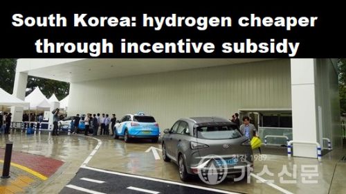 Zuid-Korea: waterstof goedkoper door stimulerings-subsidie