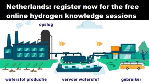 Nederland: schrijf u nu in voor de gratis online waterstof-kennissessies